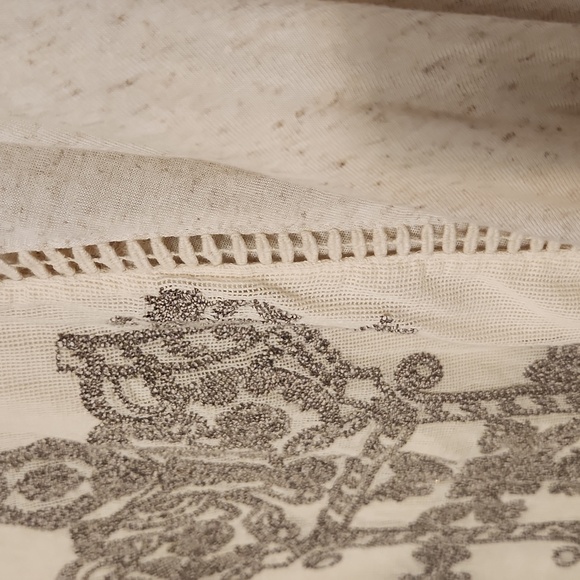 ANTHROPOLOGIE MEADOW RUE EMBROIDERED TOP SIZE L - Picture 4 of 5